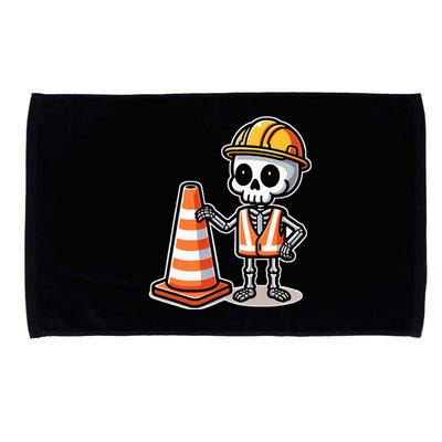 Halloween Skeleton Traffic Cone Microfiber Hand Towel