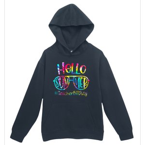 Hello Summer Teacher Off Duty Last Day Of School Tie Dye Urban Pullover Hoodie