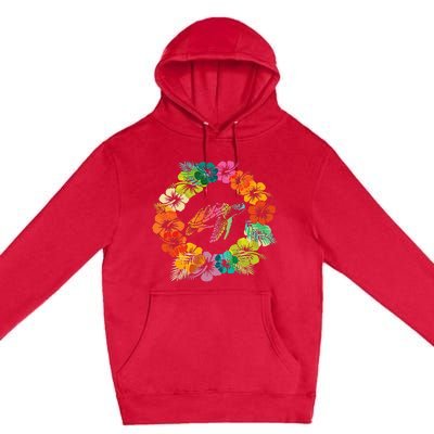 Hawaiian Sea Turtle Lover Ocean Hawaii Sea Animal Tropical Premium Pullover Hoodie