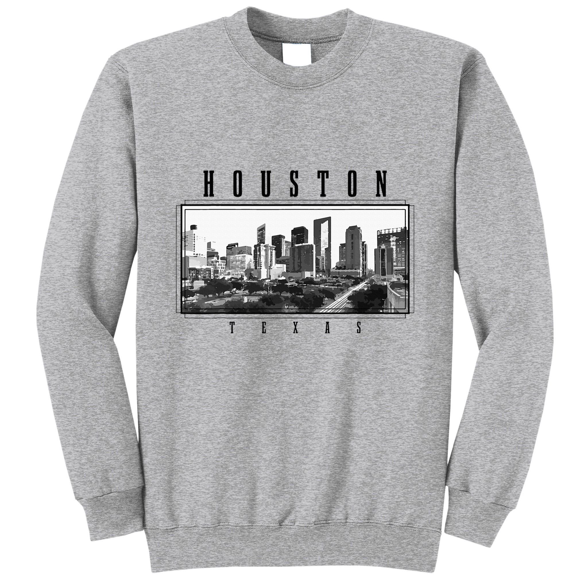 Houston Skyline Texas Pride Vintage Houston Tall Sweatshirt