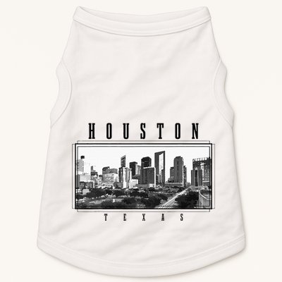 Houston Skyline Texas Pride Vintage Houston Doggie Tank