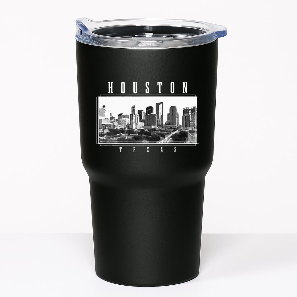 Houston Skyline Texas Pride Vintage Houston Tumbler