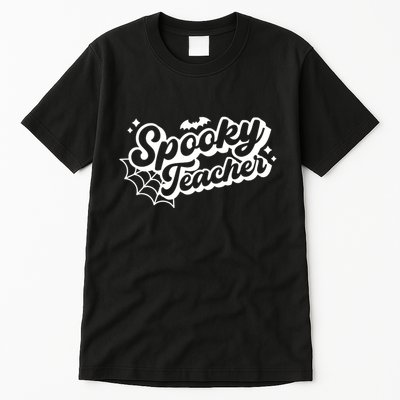 Halloween Spooky Teacher Trick Or Teach Funny Halloween Tall T-Shirt
