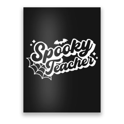 Halloween Spooky Teacher Trick Or Teach Funny Halloween Poster