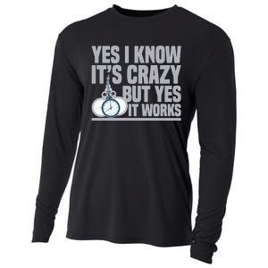 Hypnotist Spiral Tunnel Illusion Hypnotizing Hypnosis Gift Cooling Performance Long Sleeve Crew