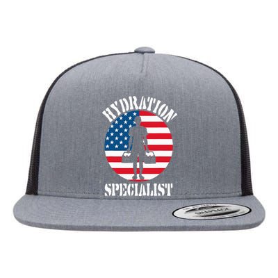 Hydration Specialist Team Manager Football Hydrated Waterboy Flat Bill Trucker Hat