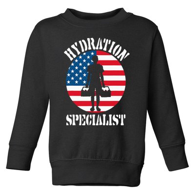 Hydration Specialist Team Manager Football Hydrated Waterboy Toddler Sweatshirt