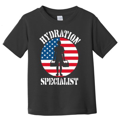 Hydration Specialist Team Manager Football Hydrated Waterboy Toddler T-Shirt