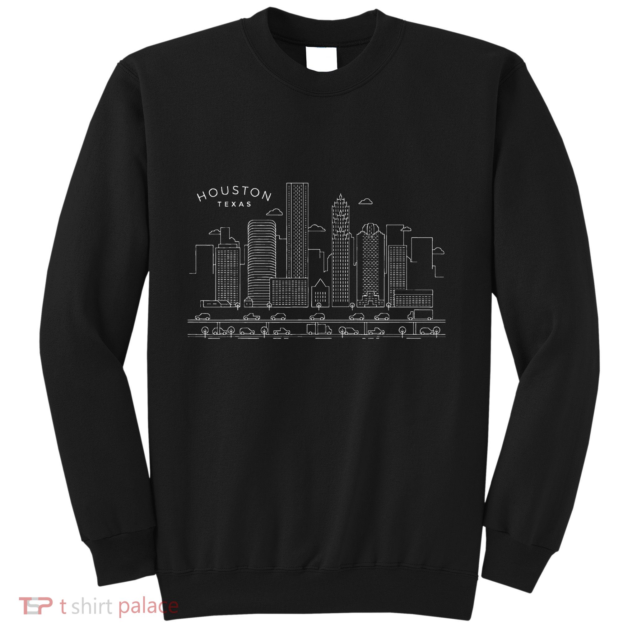 Houston Skyline Tx Pride Vintage Houston Texas Sweatshirt