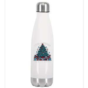 Holiday Spirtit Treemendous Magnificent Christmas Tree Stainless Steel Insulated Water Bottle