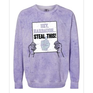 Heyharbaugh Steal This Colorblast Crewneck Sweatshirt