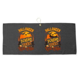 Halloween Scream Team Graphic Large Microfiber Waffle Golf Towel