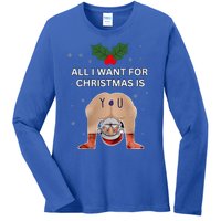 Hilarious Situations Ugly Christmas Sweater  Ladies Long Sleeve Shirt