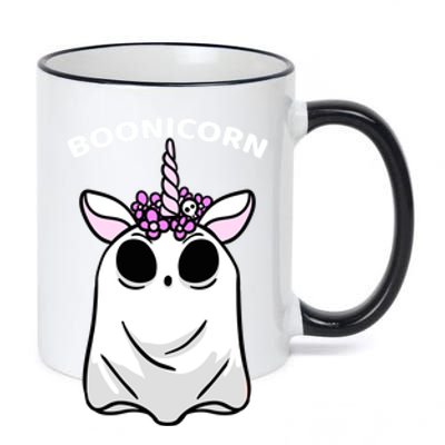 Halloween Spooky Unicorn Boonicorn Ghost Funny Scary Gift 11oz Black Color Changing Mug