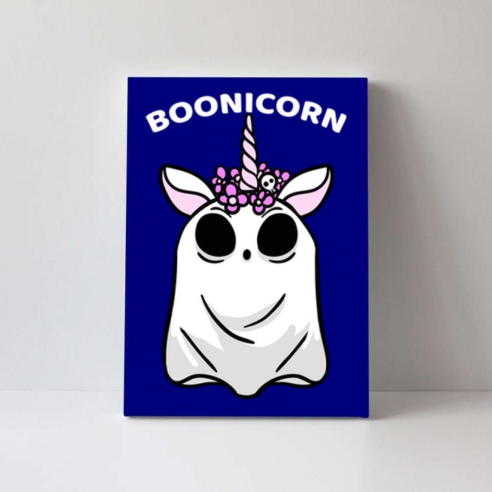 Halloween Spooky Unicorn Boonicorn Ghost Funny Scary Gift Canvas