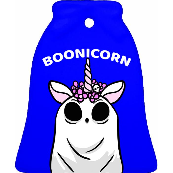 Halloween Spooky Unicorn Boonicorn Ghost Funny Scary Gift Ceramic Bell Ornament