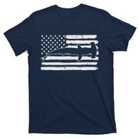 Hammerhead Shark USA Flag 4th Of July Fourth Vintage T-Shirt