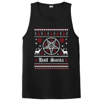 Hail Santa Ugly Christmas Funny Gift PosiCharge Competitor Tank