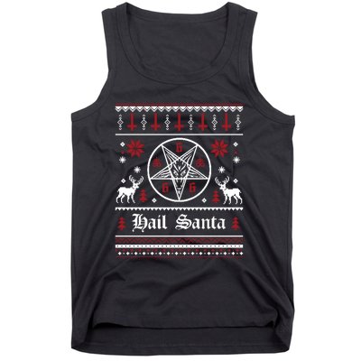 Hail Santa Ugly Christmas Funny Gift Tank Top