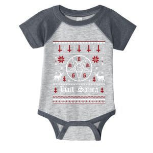 Hail Santa Ugly Christmas Funny Gift Infant Baby Jersey Bodysuit