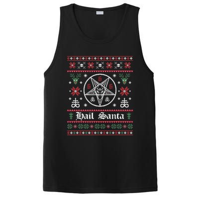 Hail Santa Ugly Christmas Sweater Gift PosiCharge Competitor Tank