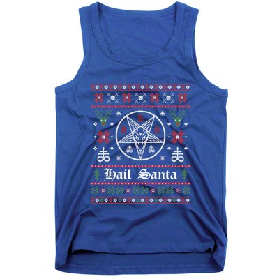 Hail Santa Ugly Christmas Sweater Gift Tank Top