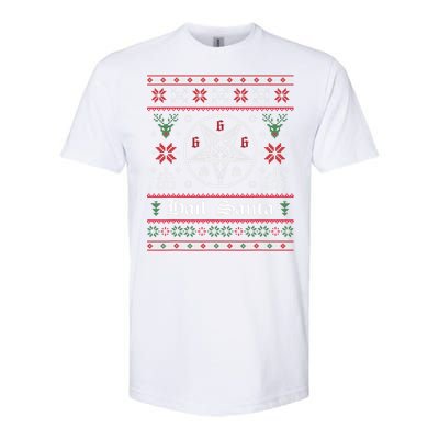 Hail Santa Ugly Christmas Sweater Gift Softstyle CVC T-Shirt