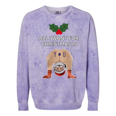 Hilarious Situations Ugly Christmas Sweater Colorblast Crewneck Sweatshirt