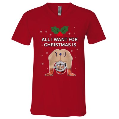 Hilarious Situations Ugly Christmas Sweater V-Neck T-Shirt