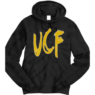 Homemade Sloppy UCF College Sport Tie Dye Hoodie