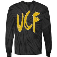 Homemade Sloppy UCF College Sport Tie-Dye Long Sleeve Shirt