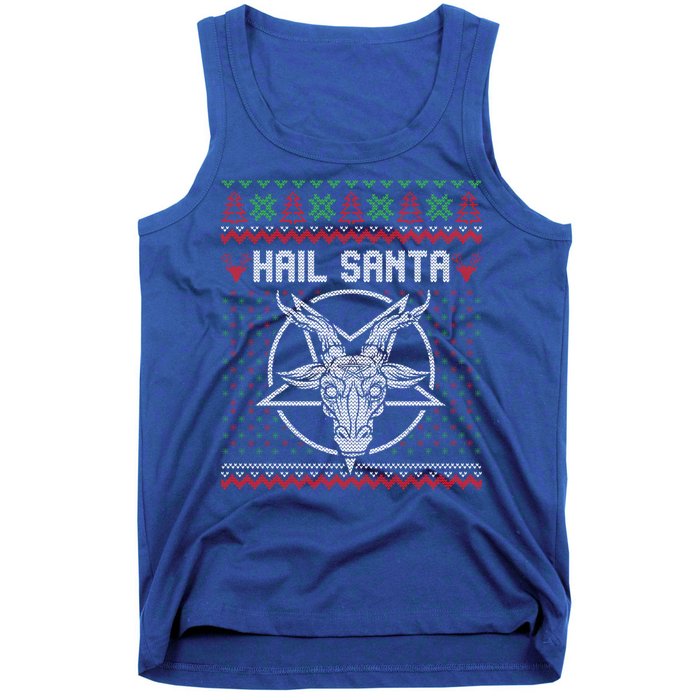 Hail Santa Ugly Festive Graphic Great Gift Tank Top