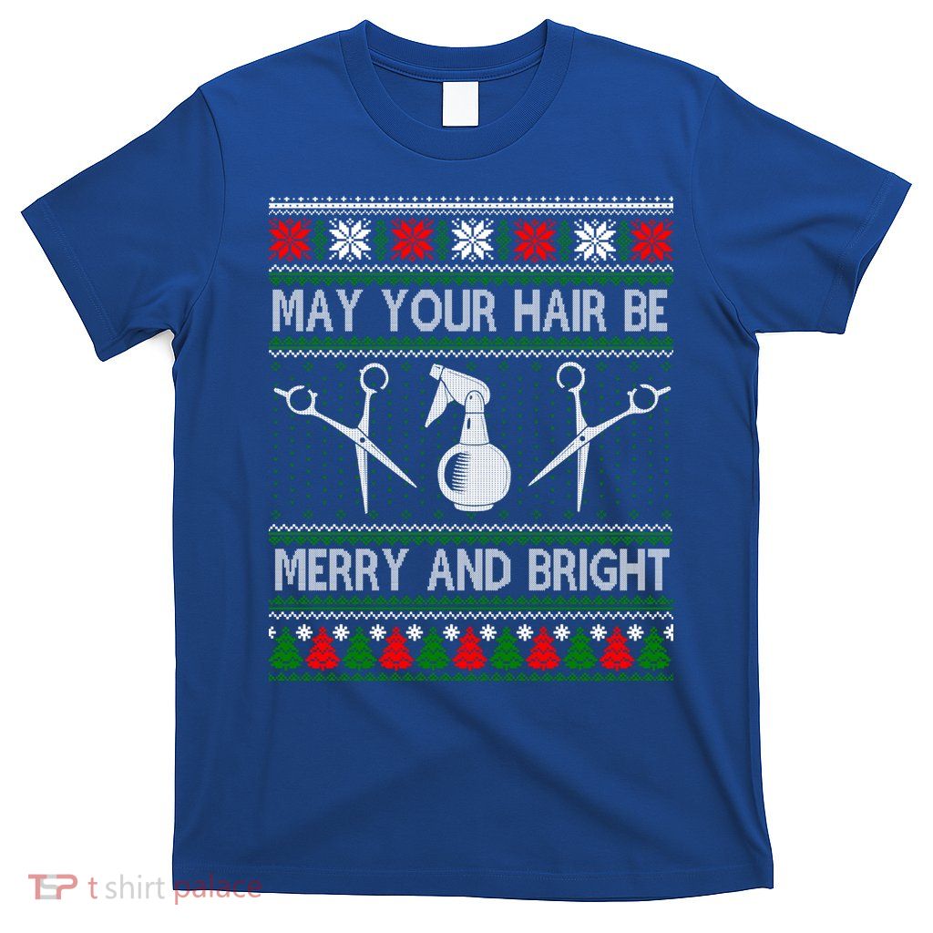 Hair Stylist Ugly Christmas Knit Sweater Gift Cute Gift T-Shirt