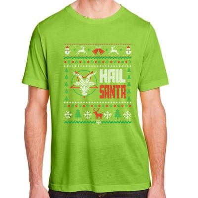 Hail Santa Ugly Christmas Gift Adult ChromaSoft Performance T-Shirt