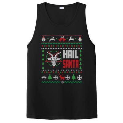 Hail Santa Ugly Christmas Gift PosiCharge Competitor Tank