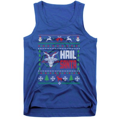 Hail Santa Ugly Christmas Gift Tank Top