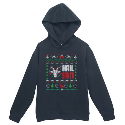 Hail Santa Ugly Christmas Gift Urban Pullover Hoodie