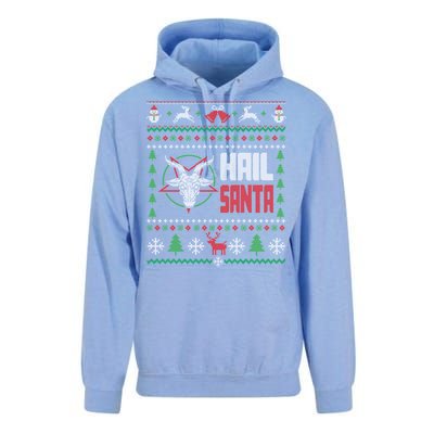 Hail Santa Ugly Christmas Gift Unisex Surf Hoodie