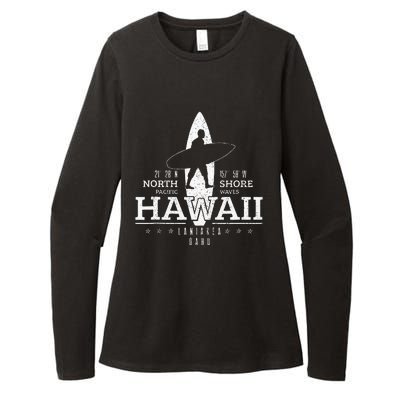 Hawaii Surfing Uaho Beach North Shore Surf Surfer Gift Womens CVC Long Sleeve Shirt