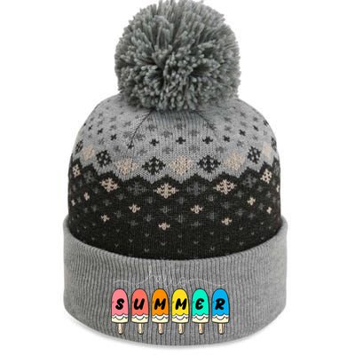 Hello Summer Vacation Ice Cream The Baniff Cuffed Pom Beanie