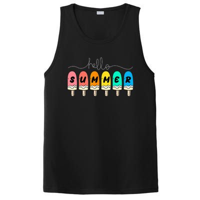 Hello Summer Vacation Ice Cream PosiCharge Competitor Tank