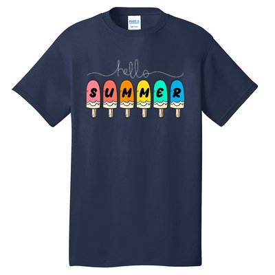 Hello Summer Vacation Ice Cream Tall T-Shirt