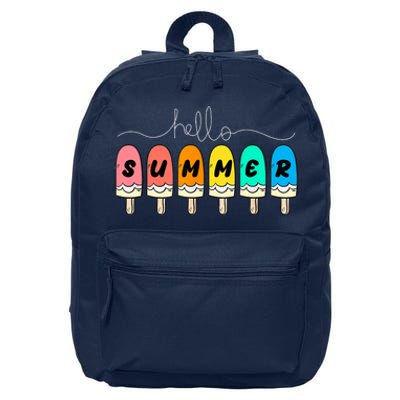 Hello Summer Vacation Ice Cream 16 in Basic Backpack