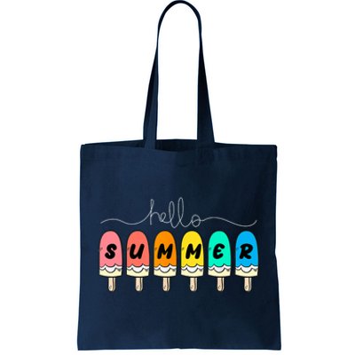 Hello Summer Vacation Ice Cream Tote Bag