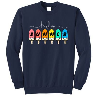 Hello Summer Vacation Ice Cream Tall Sweatshirt