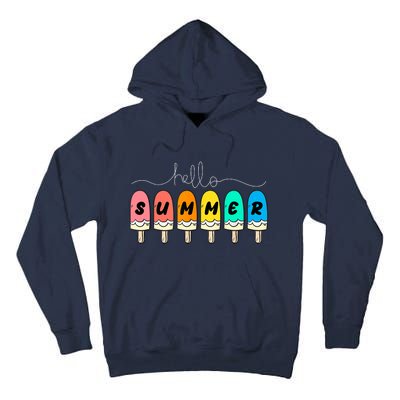 Hello Summer Vacation Ice Cream Tall Hoodie