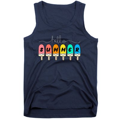 Hello Summer Vacation Ice Cream Tank Top