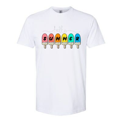 Hello Summer Vacation Ice Cream Softstyle CVC T-Shirt