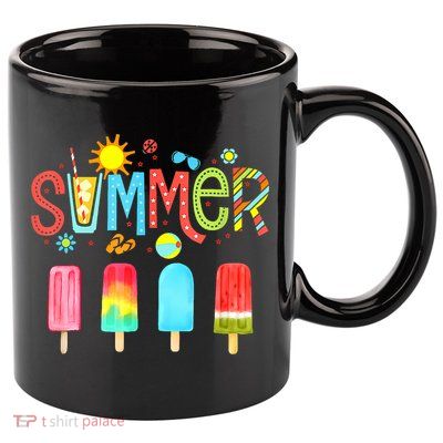 Hello Summer Vacation Ice Cream Popsicle Ice Lolly Gifts (1) 11oz C Handle Ceramic Mug