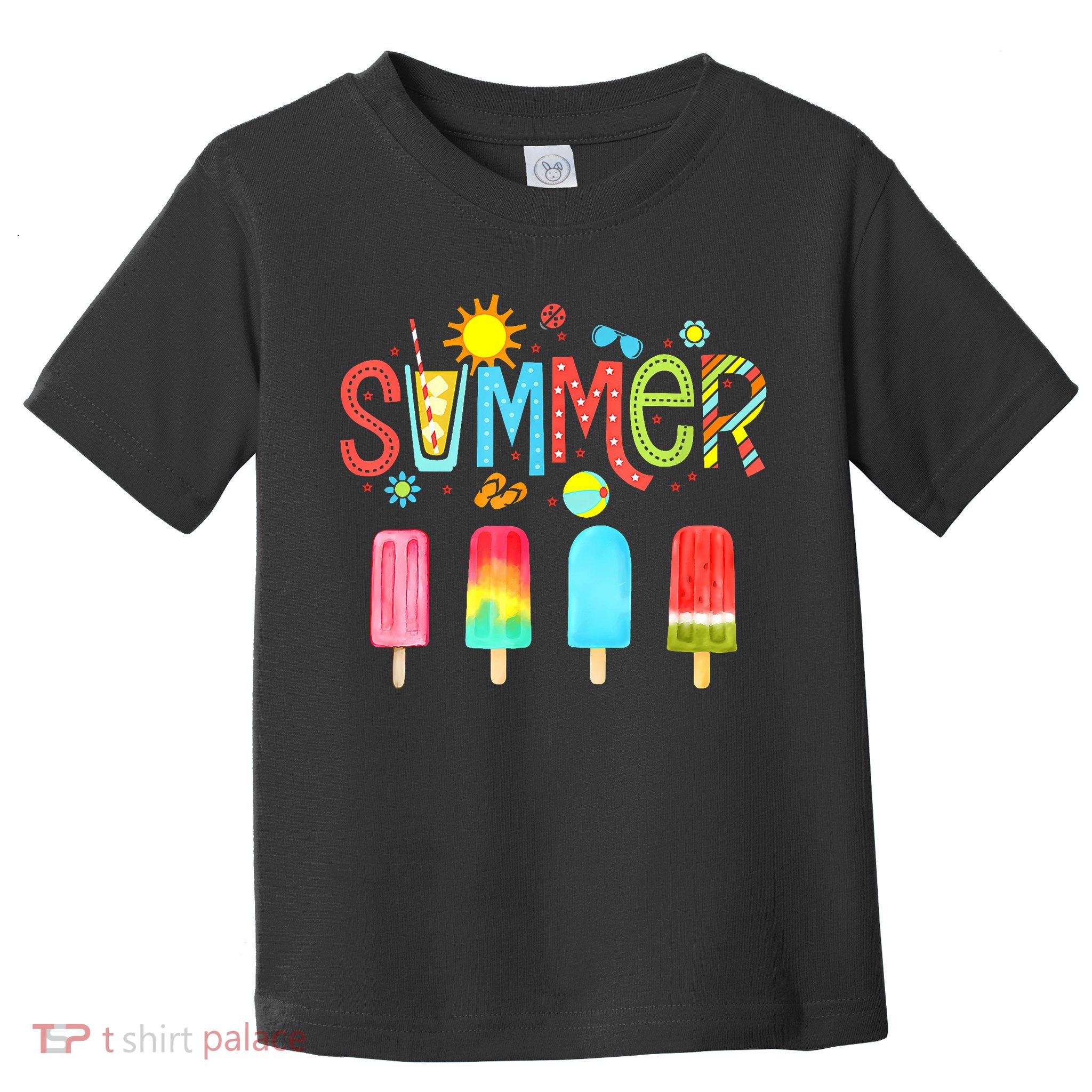 Hello Summer Vacation Ice Cream Popsicle Ice Lolly Gifts (1) Toddler T-Shirt